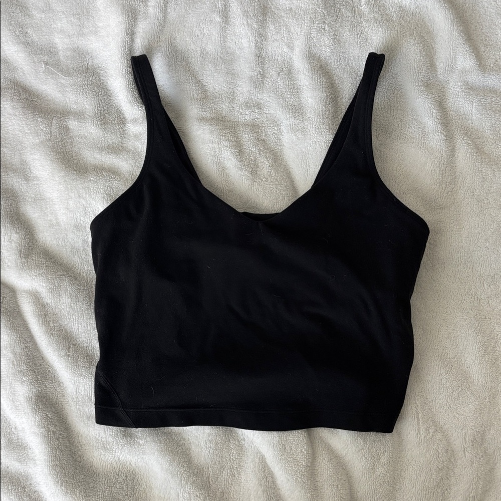 Lululemon align black crop tank top
